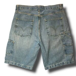 Steve & Barry's 38  Baggy Grunge SkaterDenim Carpenter Cargo Y2K 90s Jort Shorts